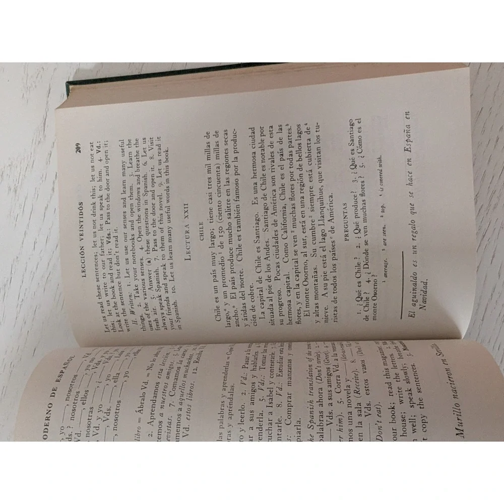 VTG 1966‎ Curso Moderno De Espanol Hardcover Book